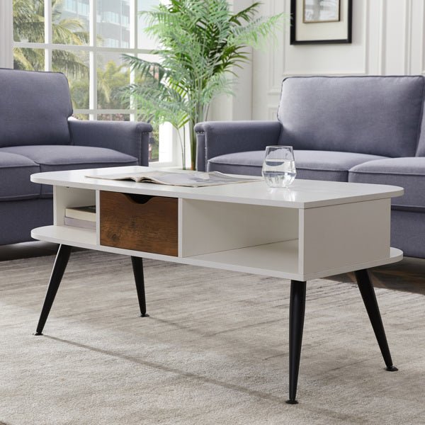 Kiwi Cabin Co™ White Coffee Table – NZ Cabin Living Room - Kiwi Cabin Co